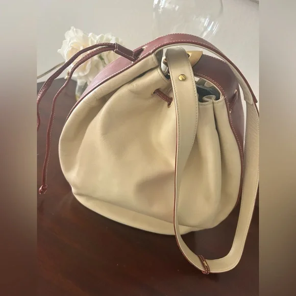 Vintage,  Italian leather, Giancarlo Macucci parachute bag - Picture 3 of 5